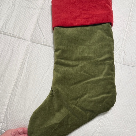 Pottery Barn Red and Green Holiday Stocking - Picture 3 of 4